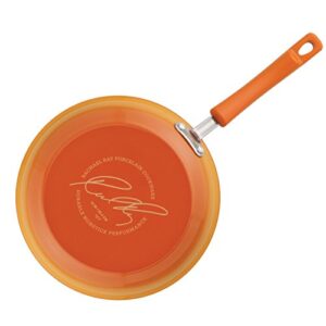 Rachael Ray Brights Nonstick Frying Pan Set / Fry Pan Set / Skillet Set - 9.25 Inch and 11 Inch, Orange
