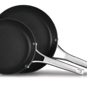 Calphalon 2029637 Premier Hard-Anodized Nonstick 2-Piece 8 10-Inch Frying Pan Set 8/10 Combo Black