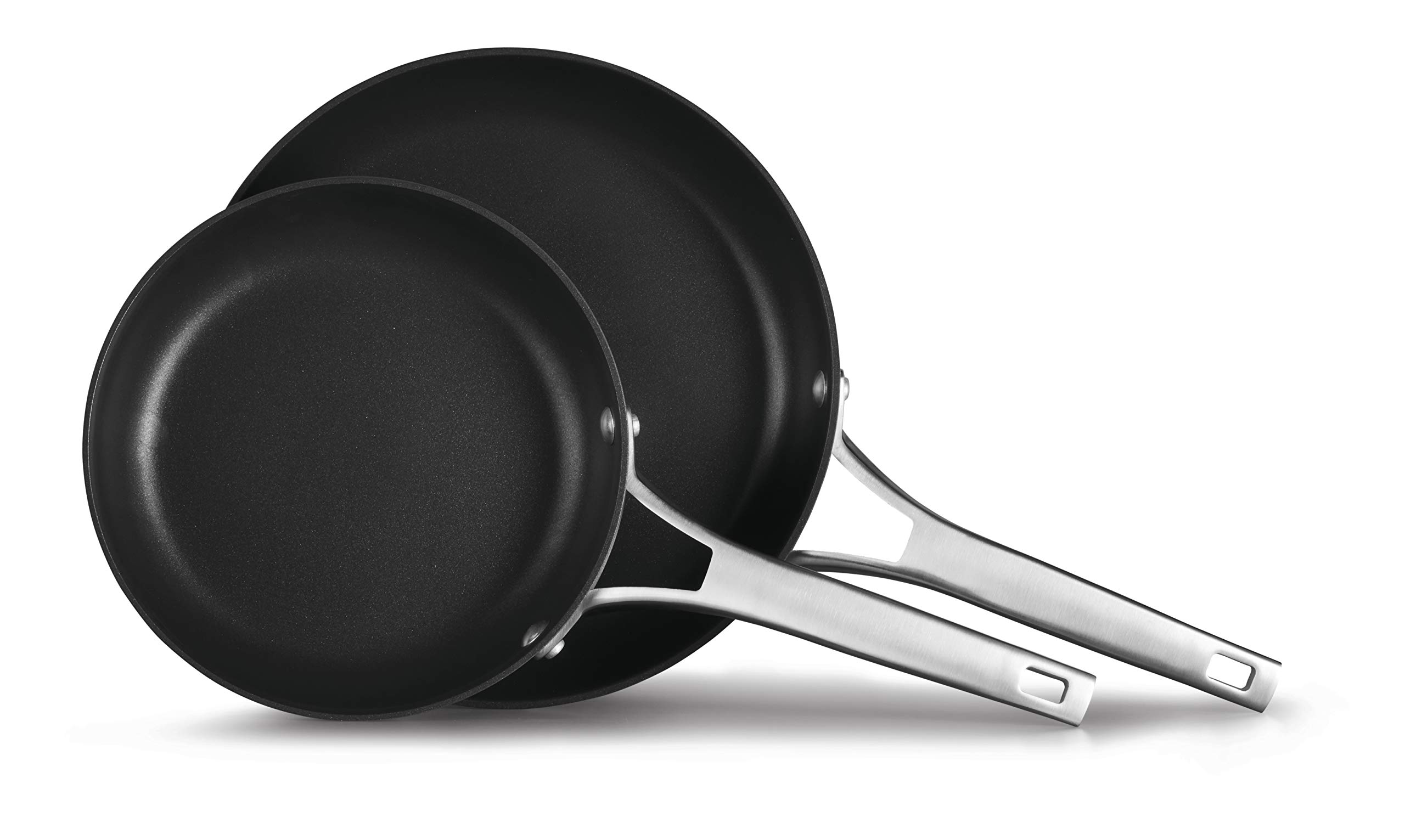 Calphalon 2029637 Premier Hard-Anodized Nonstick 2-Piece 8 10-Inch Frying Pan Set 8/10 Combo Black