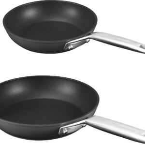 MsMk Non Stick Frying Pans, 10 Inch and 12 Inch Nonstick Frying Pan Set PFOA Free Non-Toxic, Skillet Set for Induction, Ceramic and Gas Cooktops