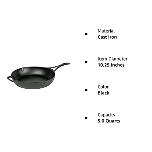 Lodge Blacklock 10.25" Triple Seasoned Cast Iron Skillet - Preseasoned Cast Iron Skillet Pan - Easy Cleanup - Lightweight Design - Cast Iron Cookware - Premium Cast Iron Skillets