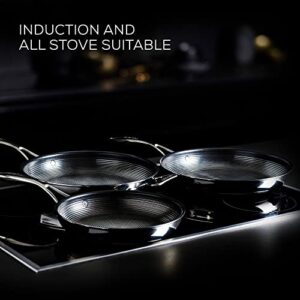 Circulon Stainless Steel Frying Pan/Skillet Set with SteelShield Hybrid Stainless and Nonstick Technology