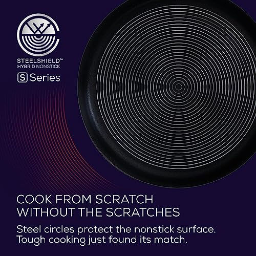 Circulon Stainless Steel Frying Pan/Skillet Set with SteelShield Hybrid Stainless and Nonstick Technology