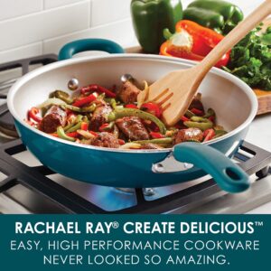 Rachael Ray Create Delicious Nonstick Cookware Pots, Pans and Skillets Set, 14 Pieces