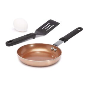 ecolution kitchen extras mini fry pan set copper includes: 5.5in mini fry pan w spatula