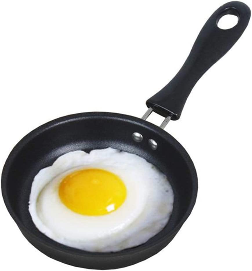 reiliva Egg Frying Pan Mini Nonstick Pan for Frying Eggs Pancake Skillets Omelet Pan 4.7-inch