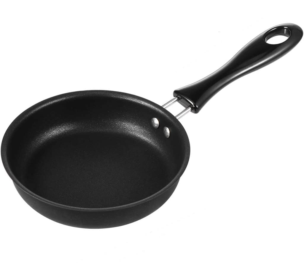 reiliva Egg Frying Pan Mini Nonstick Pan for Frying Eggs Pancake Skillets Omelet Pan 4.7-inch