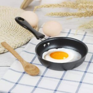 reiliva Egg Frying Pan Mini Nonstick Pan for Frying Eggs Pancake Skillets Omelet Pan 4.7-inch