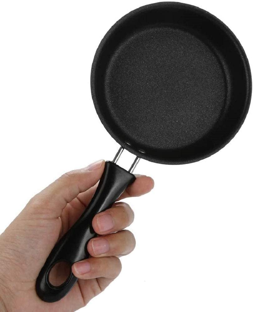 reiliva Egg Frying Pan Mini Nonstick Pan for Frying Eggs Pancake Skillets Omelet Pan 4.7-inch