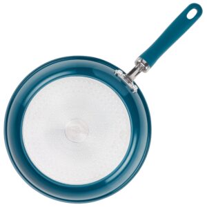 Rachael Ray Create Delicious Nonstick Induction Frying Pans/Skillet Set, 8.5 Inch and 10.25 Inch - Teal Shimmer