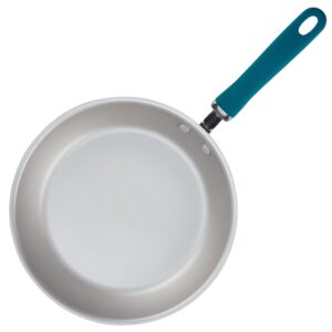 Rachael Ray Create Delicious Nonstick Induction Frying Pans/Skillet Set, 8.5 Inch and 10.25 Inch - Teal Shimmer