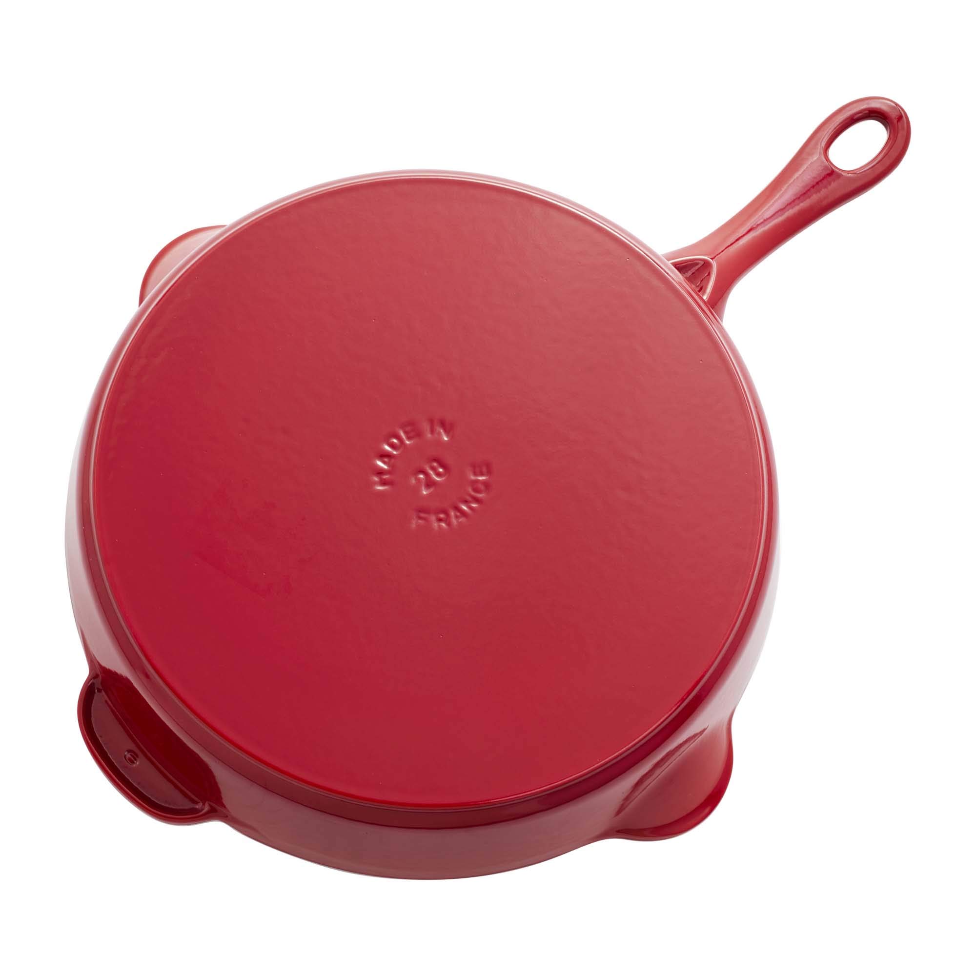 Staub Cast Iron 11-inch Traditional Skillet - Cherry, Made in France