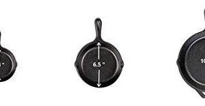 Lodge Pre-Seasoned 3.5-Inch Cast Iron Skillet Set for Side Dishes or Desserts (Set of 4)