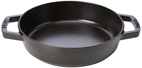 Staub Bratpfanne mit Zwei Griffen, 20 cm, Schwarz Cast Iron Double Handle Fry Pan, 20cm, Black