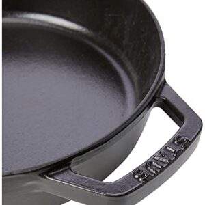 Staub Bratpfanne mit Zwei Griffen, 20 cm, Schwarz Cast Iron Double Handle Fry Pan, 20cm, Black