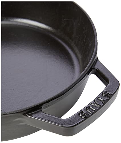 Staub Bratpfanne mit Zwei Griffen, 20 cm, Schwarz Cast Iron Double Handle Fry Pan, 20cm, Black