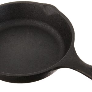 Lodge H5MS Heat Enhanced and Seasoned Cast Iron Mini Skillet, 5-Inch - Pack of 1, Black, 7.75"" x 5.125"" x 1.125""" (FBA_H5MS)