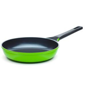 10" green ceramic frying pan by ozeri, with smooth ceramic non-stick coating (100% ptfe and pfoa free)