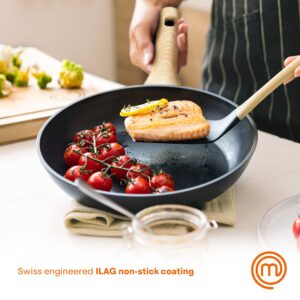 MasterChef Nonstick Frying Pan 8 inch Skillet, Small Fry Pan for Cooking Eggs, Omelette etc, Stainless Aluminum Saute Pan, Non Stick, Induction Cooktop Compatible, Non Toxic, Dishwasher Safe