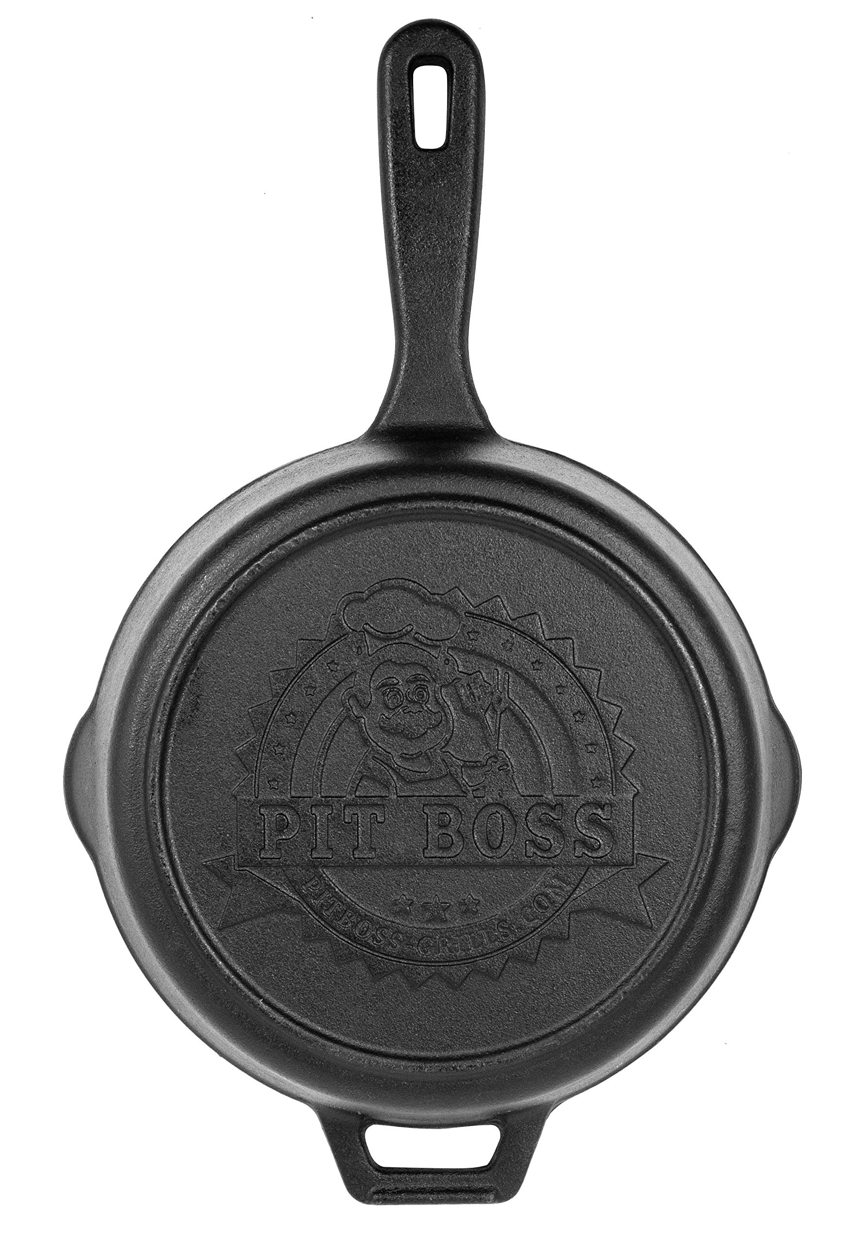 Pit Boss 14” Cast Iron Deep Skillet w/ Lid, Black