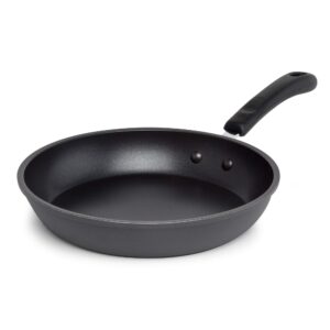 ecolution symphony reinforced ergonomic cool-touch silicone handles, dishwasher safe, nonstick, 11 inch, grey