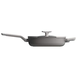 BergHOFF Leo Non-stick Cast Aluminum Sauté Pan 10.25" 3.2 qt. With Glass Lid Soft-touch Stay-cool Handle PFOA-Free Coating Induction Compatible