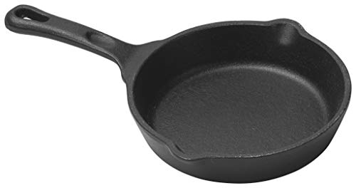 Winco Commercial-Grade Cast Iron Skillet with Handle, 5"