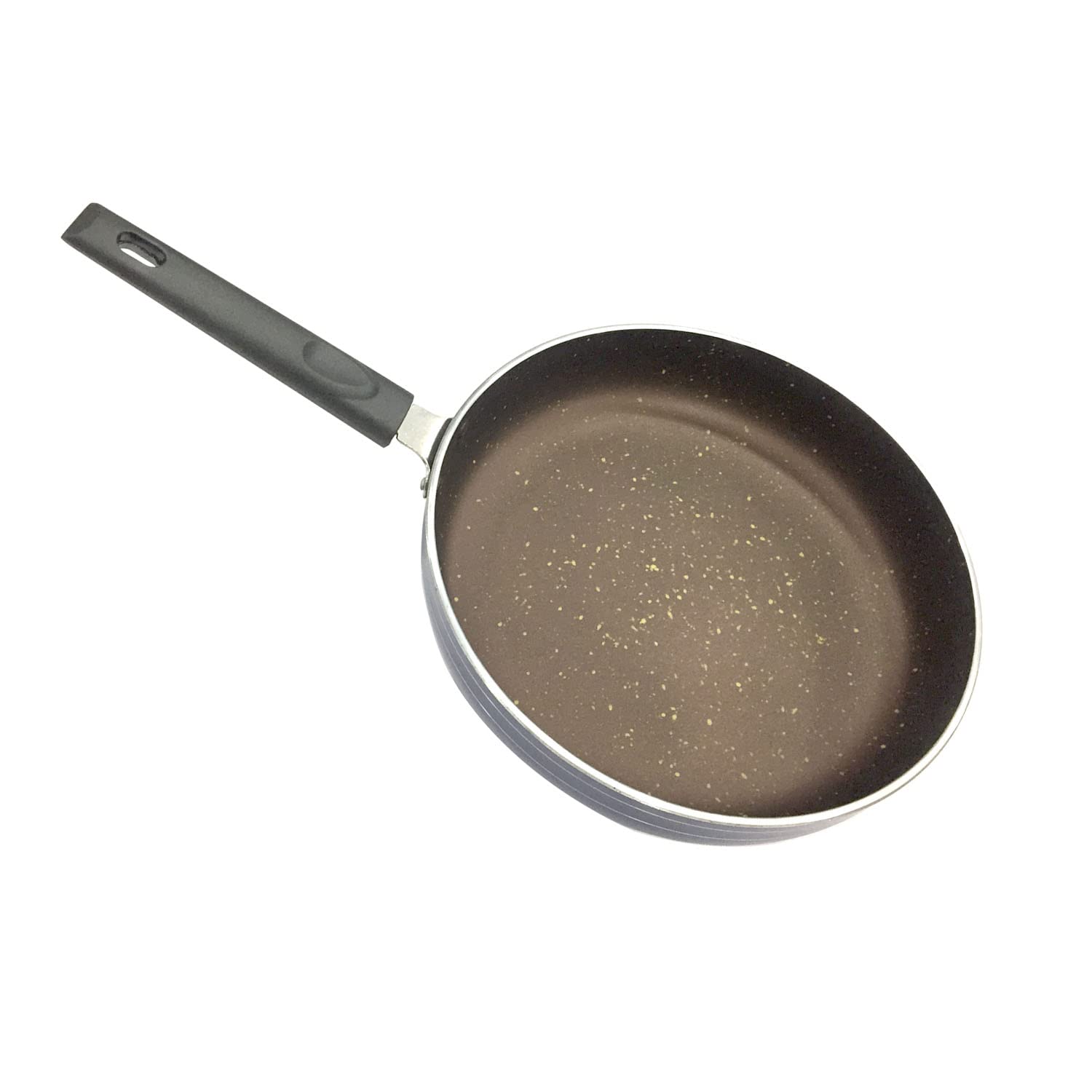 Nonstick Frying Pan Aluminum Cookware Deep Fry Pan with Steel Lid Cooking Pan Frying Skillet (260 MM)