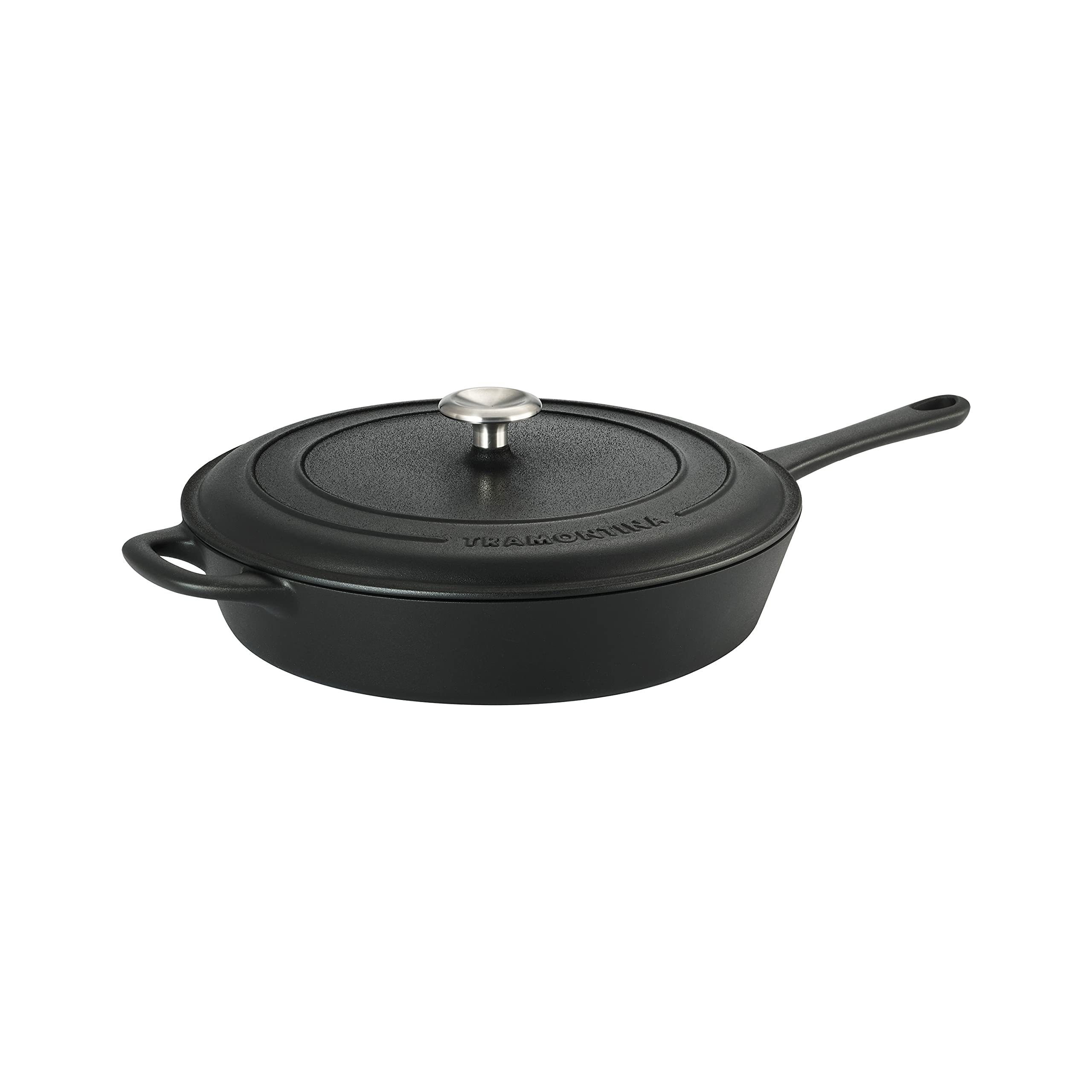 Tramontina Covered Cast Iron Skillet 12.5 inch, 80131/340DS