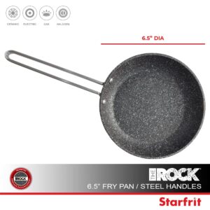 Starfrit The Rock 6.5" Fry Pan w/SS Handle, Red 030242-006-0000