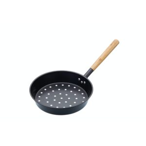 kitchen craft carbon steel chestnut roasting pan, 27 cm (10.5")