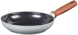greenpan mayflower pro hard anodized healthy ceramic nonstick, 8" frying pan skillet, vintage wood handle, pfas-free, induction, charcoal gray