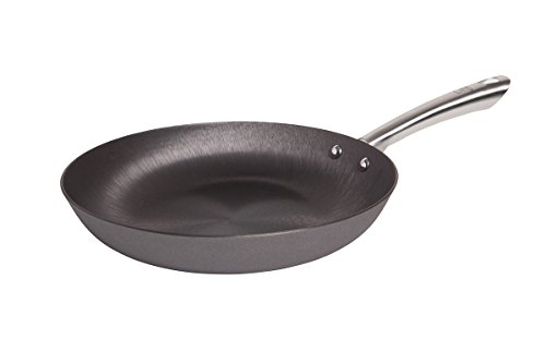 IKO Lightweight Kosher Cast Iron Skillet, Heavy Duty Stainless Steel Handle, Vegetable Based Pre-Seasoned Non-Stick Easy to Clean Interior, Safe on All Cooking Surfaces, Oven Safe (8")