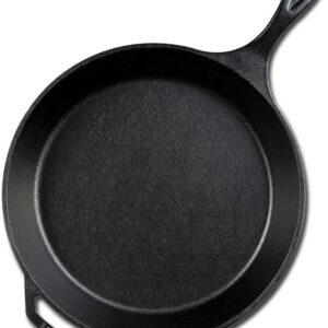 Lodge L14SK3 15-Inch Pre-Seasoned Cast-Iron Skillet & ASAHH41 Silicone Assist Handle Holder, Red