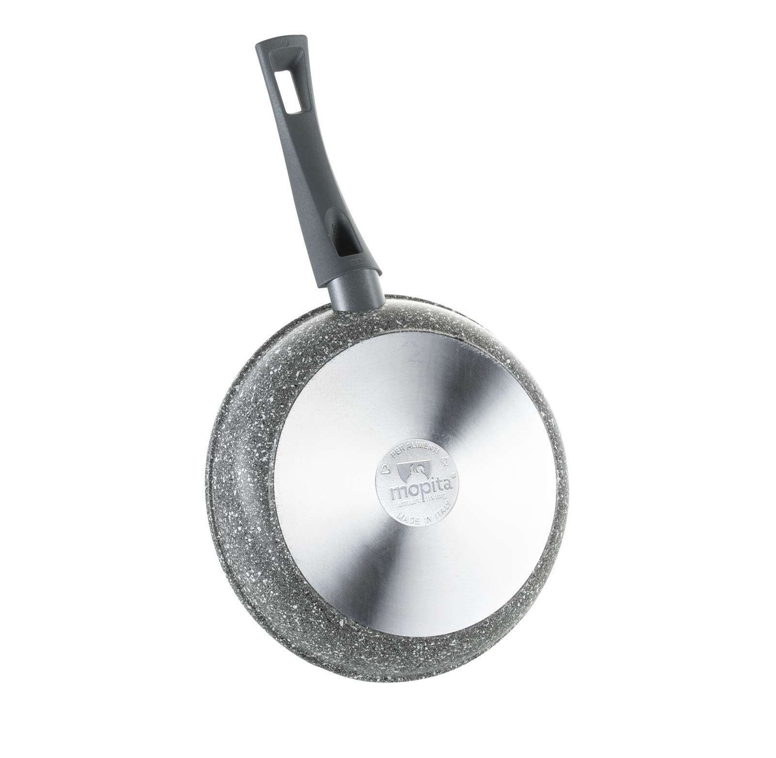 Mopita Roccia Viva 24cm/9.45" Non-Stick Forged Aluminum Fry Pan, Medium, Grey