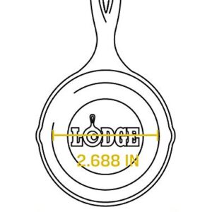 Lodge Skillet Spoon Rest Cast Iron 3-1/2" Dia. (6 pack)