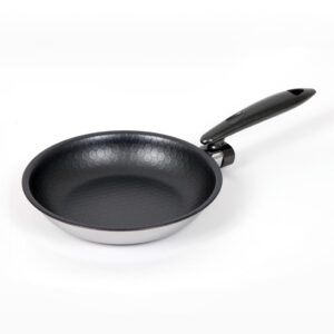 altenbach ultracomb frying pan 8 inch(22cm) - 5-ply technology, durable, ergonomic design | non-stick stainless steel frying pan | works with gas or induction, oven