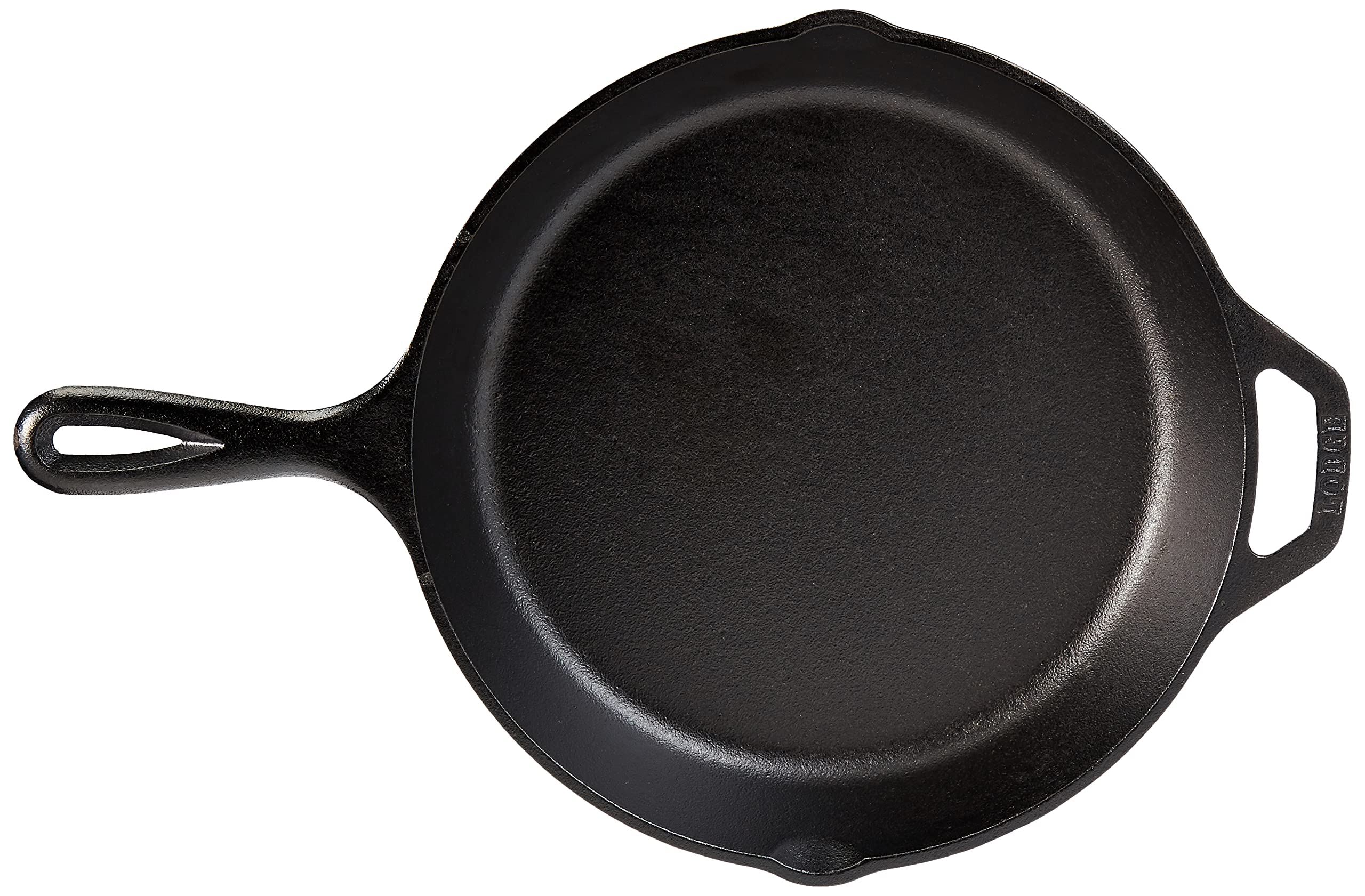 Lodge L8SK3 Pre-Seasoned Cast-Iron Skillet, 10.25-inch and Lodge SCRAPERPK Durable Polycarbonate Pan Scrapers, Red and Black, 2-Pack Bundle