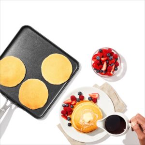 OXO Good Grips Pro Hard Anodized PFOA-Free Nonstick 11" Griddle Pan, Black & Good Grips Pro Hard Anodized PFOA-Free Nonstick 8" Frying Pan Skillet, Black