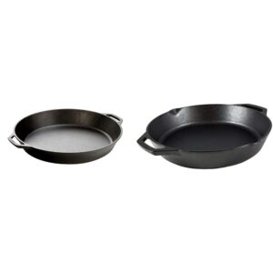 lodge 17-inch cast iron skillet + 12-inch cast iron skillet