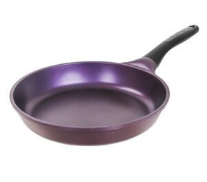 purplechef 10.5" "perfect pan nonstick frying pan omelet skillet cookware. induction compatible