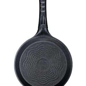 Concord 4 Pc Marble Coated Nonstick Cast Aluminum Fry Pan Skillet Set 4 Sizes. Induction Compatible. Made in Korea