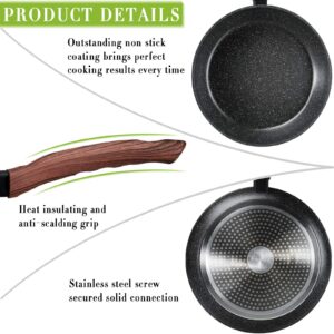 FAVIA 11in Non-stick Frying Pans Skillet Induction Compatible Dishwasher Safe PFOA Free