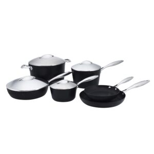 scanpan professional 10-piece cookware set - easy-to-use nonstick - dishwasher, metal utensil & oven safe - made in denmark