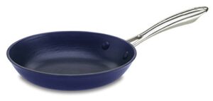 cuisinart castlite non-stick cast iron fry pan, 10-inch, blue on blue