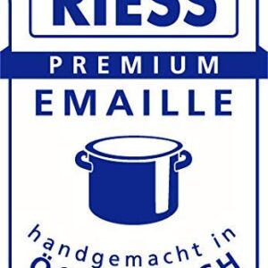 Riess, 0600-022, Gourmet pan 20, Classic - SCHWARZEMAILLE, Diameter 20 cm, Height 5.2 cm, Enamel, Black, Induction