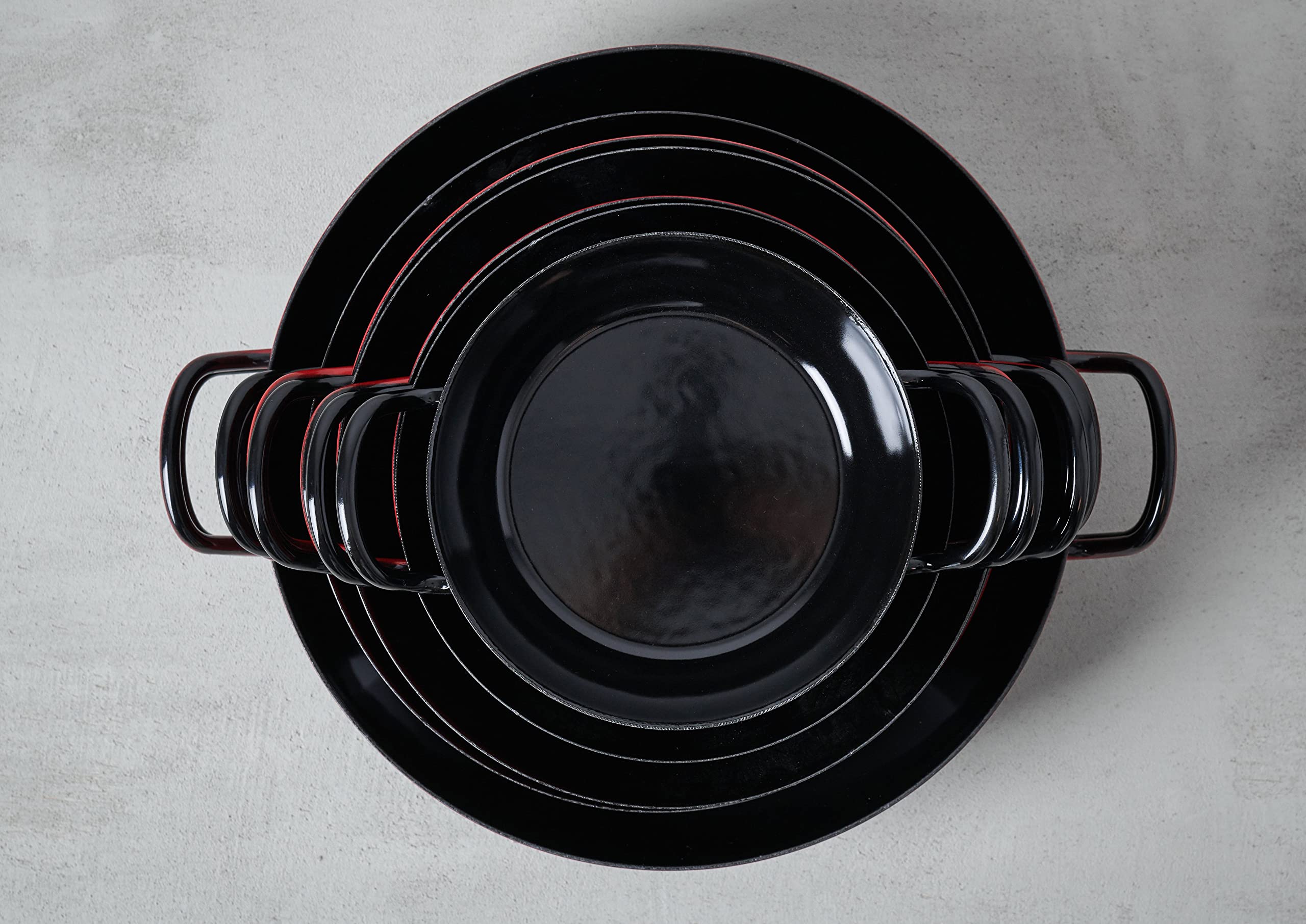 Riess, 0600-022, Gourmet pan 20, Classic - SCHWARZEMAILLE, Diameter 20 cm, Height 5.2 cm, Enamel, Black, Induction