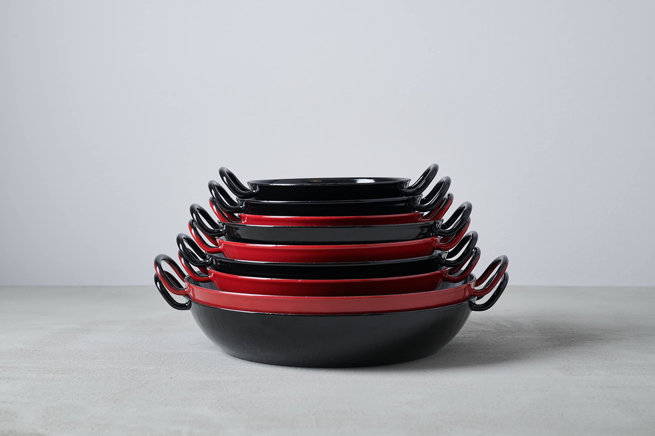 Riess, 0600-022, Gourmet pan 20, Classic - SCHWARZEMAILLE, Diameter 20 cm, Height 5.2 cm, Enamel, Black, Induction