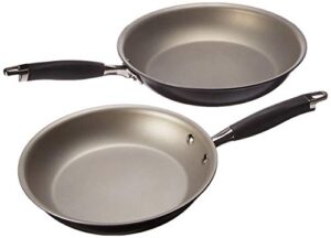 anolon advanced hard-anodized nonstick french skillet (10 & 12 - inch, pewter)