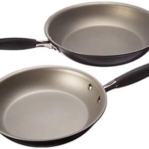 Anolon Advanced Hard-Anodized Nonstick French Skillet (10 & 12 - inch, Pewter)